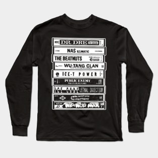 Hip Hop Cassettes Old School Rap Long Sleeve T-Shirt